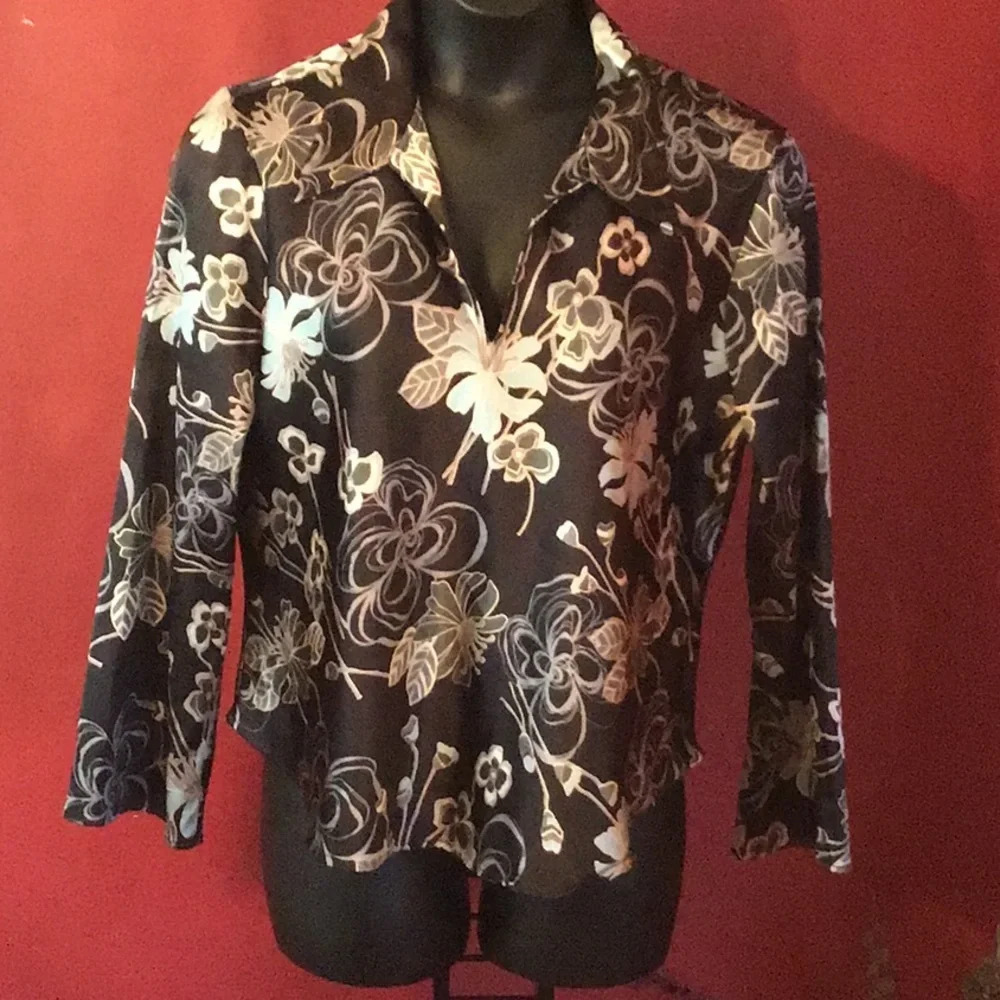 CATO SATIN BLOUSE SIZE 1X